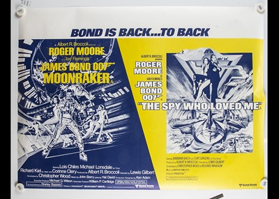 Lot 459 - James Bond Moonraker / The Spy Who Loved Me Quad Poster