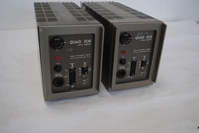 Lot 591 - Quad 50E Amplifiers