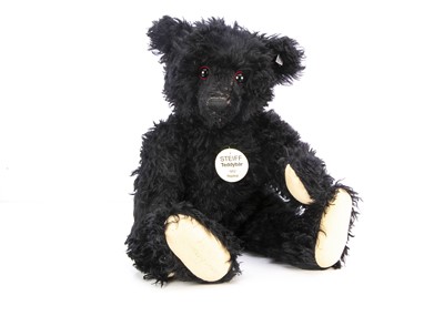 Lot 1 - A large Steiff limited edition 1912 replica black teddy bear