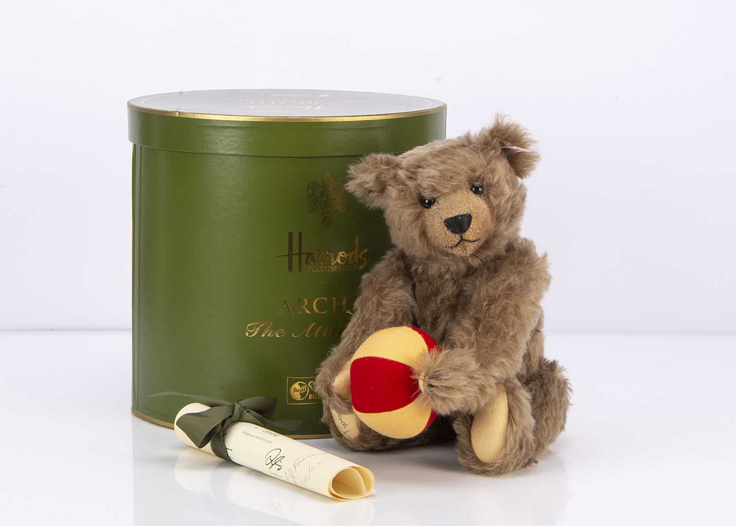 Lot 6 - A Steiff limited edition Archie The Attic Teddy Bear for Harrods