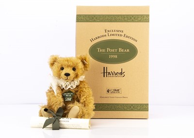 Lot 20 - A Steiff limited edition Harrods musical poet teddy bear 1998
