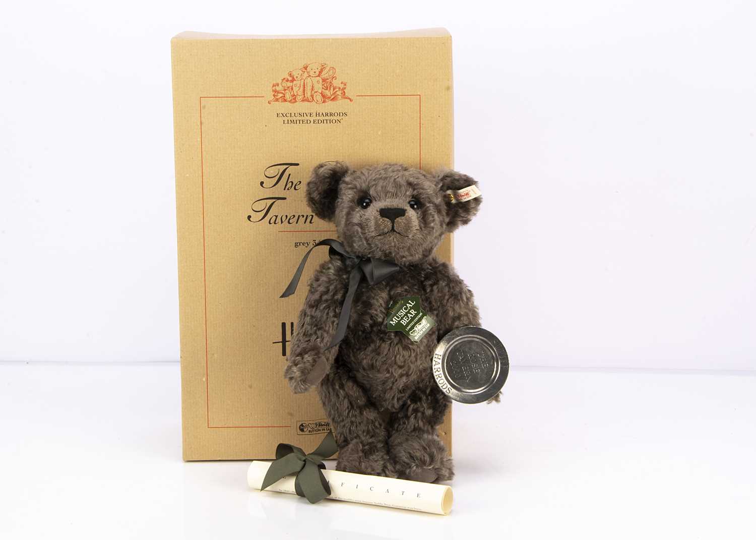 Lot 22 - A Steiff limited edition Harrods Musical Rose Tavern teddy bear