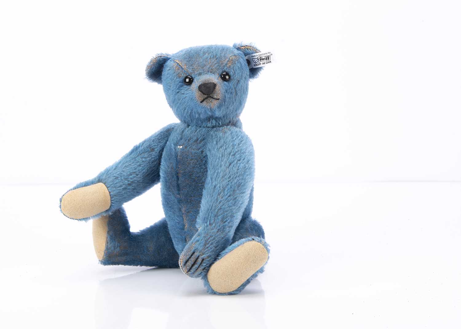 Lot 26 - A Steiff limited edition 1908 replica blue mohair teddy bear