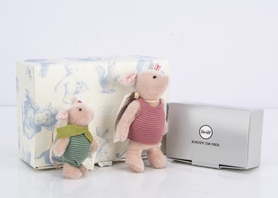 Lot 52 - Two Steiff limited edition Piglet's