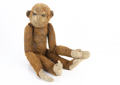 Lot 125 - A rare early Steiff 35PPB rod jointed Monkey circa 1904
