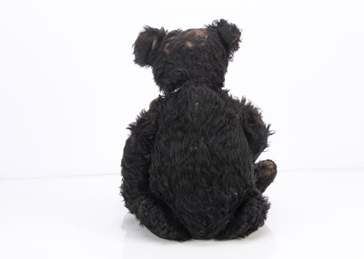 Lot 131 - A rare Farnell black mohair teddy bear 1920s