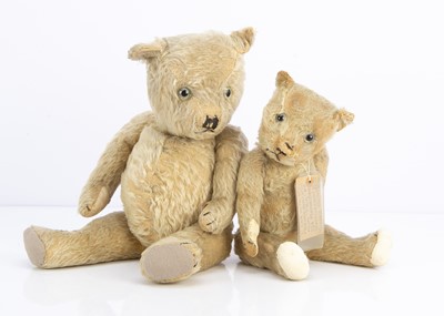 Lot 185 - Two 1930s Chiltern type teddy bears