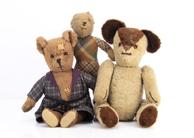 Lot 192 - Three British 1940s teddy bears