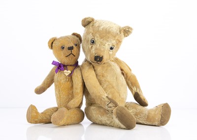 Lot 194 - Two 1930s Chiltern type teddy bears