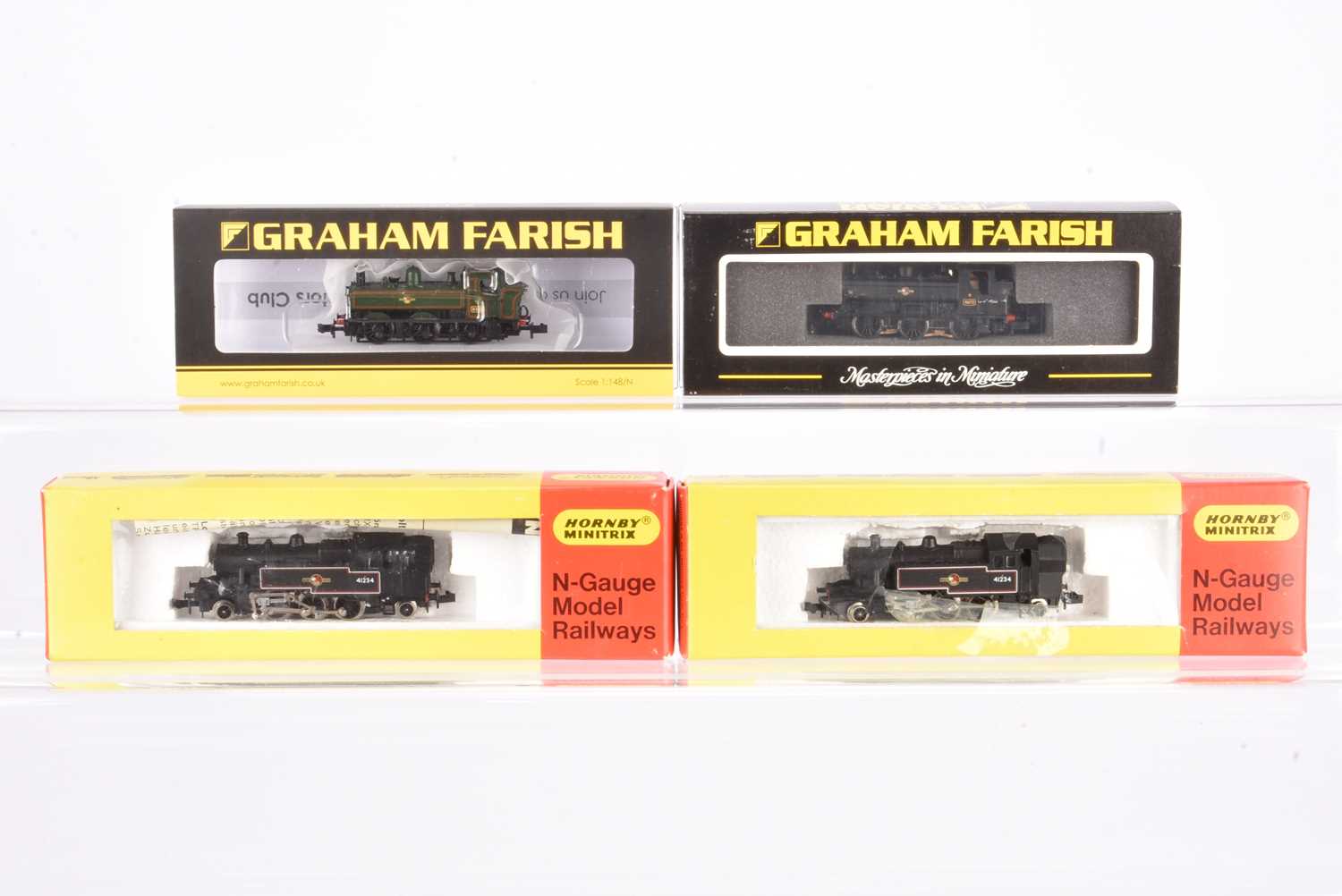 Lot 74 - Graham Farish by Bachmann and Hornby Minitrix N Gauge Steam tank Locomotives