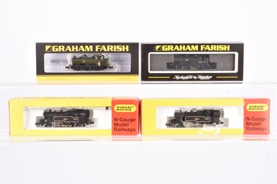 Lot 74 - Graham Farish by Bachmann and Hornby Minitrix N Gauge Steam tank Locomotives