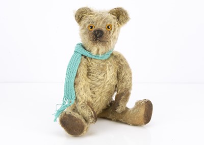 Lot 221 - A 1920s Chad Valley moon eyed teddy bear