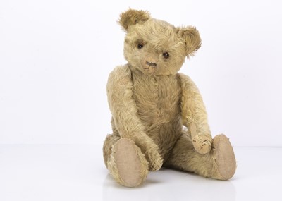 Lot 257 - A blonde mohair teddy bear circa 1920
