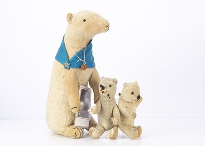 Lot 260 - A Dean's Rag Book Co Ivy and two Brumas baby polar bears