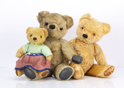 Lot 264 - Three post-war Chad Valley teddy bears