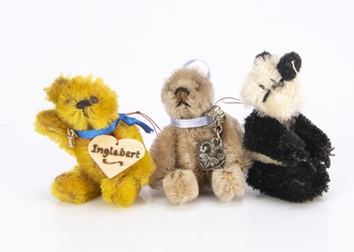 Lot 280 - Three post-war miniature Schuco teddy bears