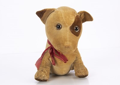 Lot 301 - A British 1920s seated velvet puppy