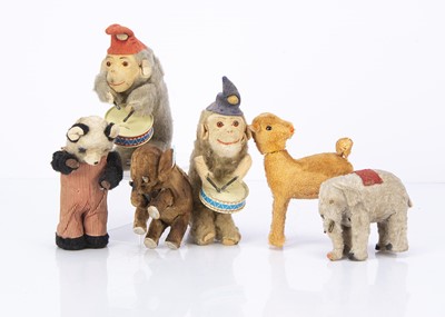 Lot 318 - Post-war clockwork animals