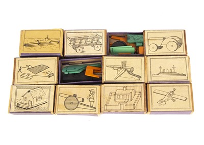 Lot 369 - Ten matchbox construction toy sets