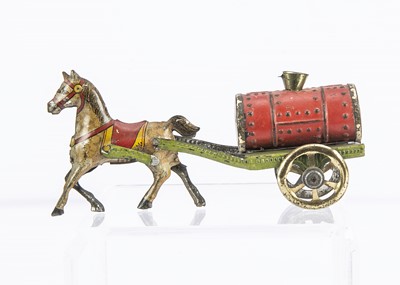 Lot 380 - An early Meier Penny Toy horse drawn fire water carrier