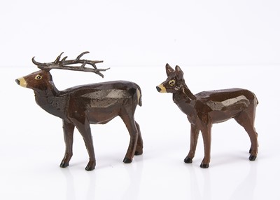 Lot 431 - Forest Toys of Brockenhurst red deer stag and doe