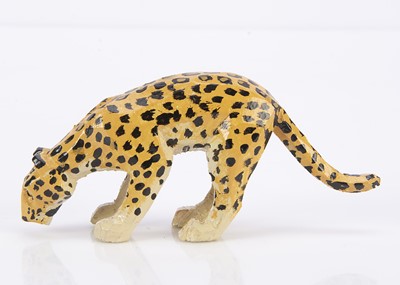 Lot 432 - A Forest Toys of Brockenhurst drinking leopard