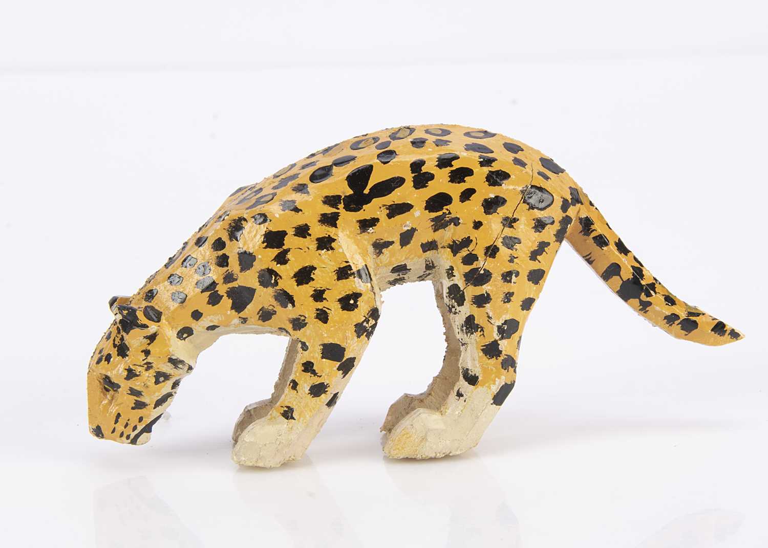 Lot 434 - A Forest Toys of Brockenhurst drinking leopard