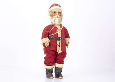 Lot 466 - A German composition Father Christmas or Santa Claus doll