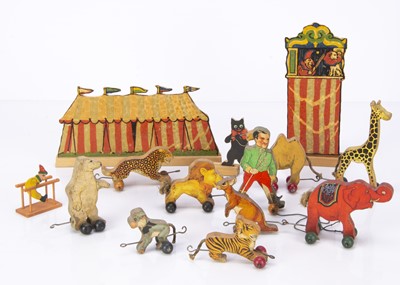 Lot 472 - A Chad Valley Circus parade toy train