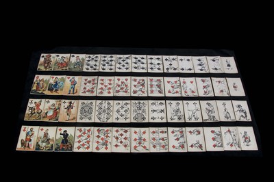 Lot 510 - A mid 19th century Maximilian Frommann Jean Hachette Transformational playing cards