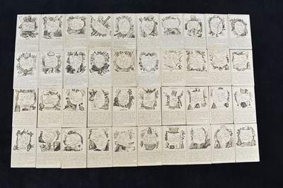 Lot 518 - Eight-three cards featuring the departments of France probably 1780-1800