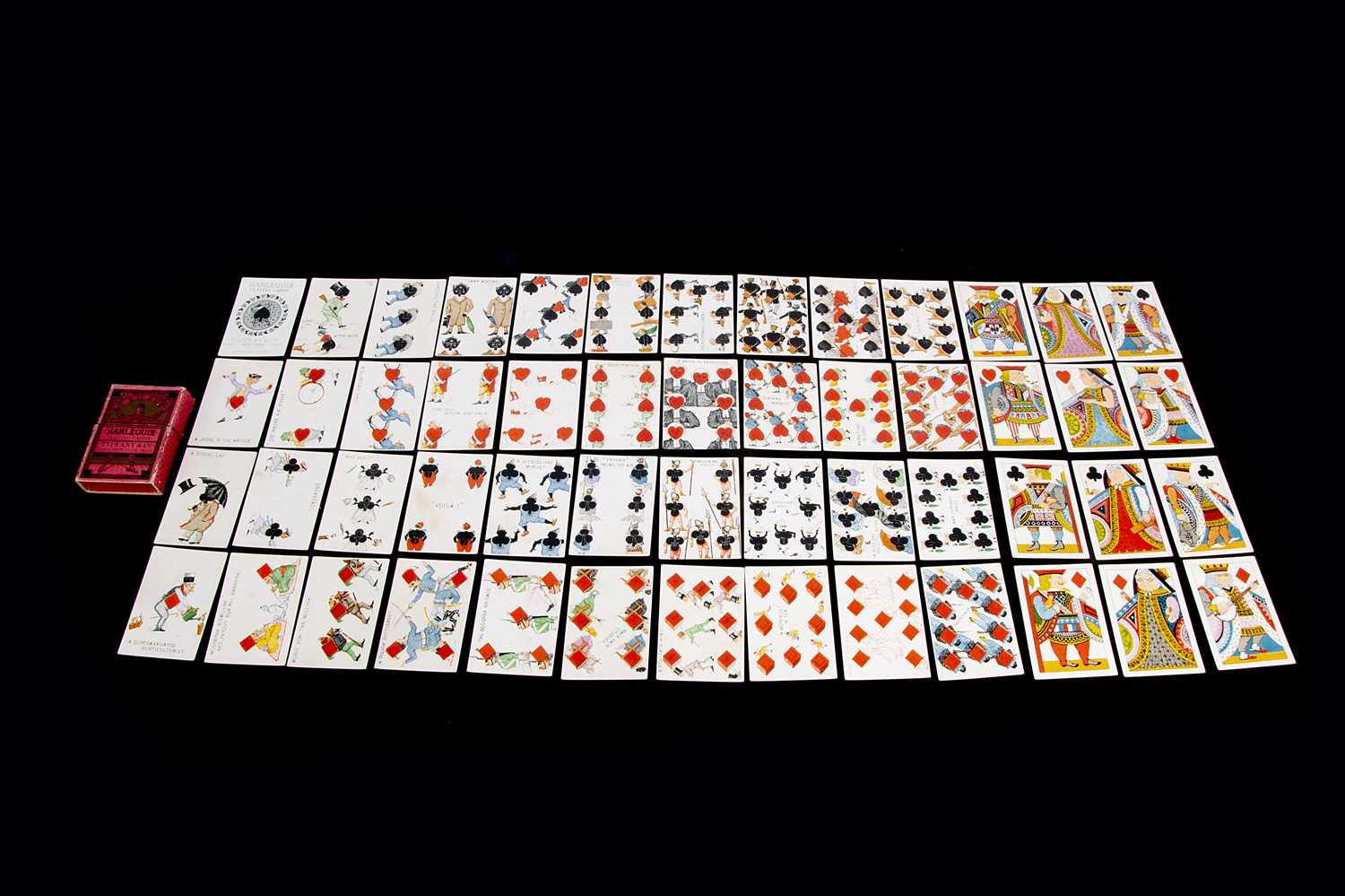 Lot 528 - A rare Tiffany & Co Harlequin tranformation playing cards circa 1879
