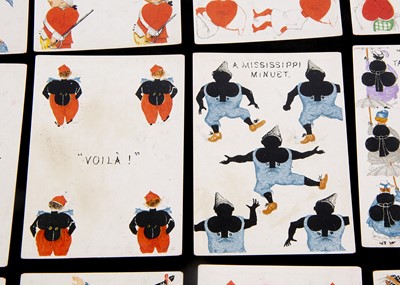 Lot 528 - A rare Tiffany & Co Harlequin tranformation playing cards circa 1879