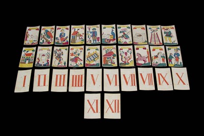 Lot 529 - A rare German Igatz Wagner Straubinng Hexenspiel (or Vogelspiel) card