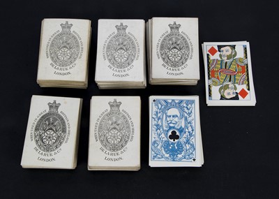 Lot 532 - Six packs of late 19th century De La Rue playing cards