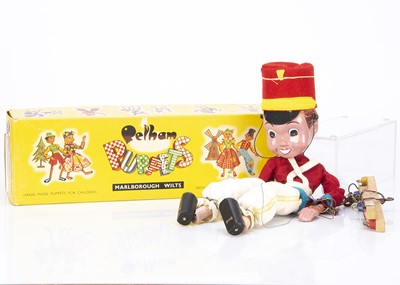 Lot 555 - A Pelham Puppet SL Bom an Enid Blyton toy soldier character 1960s