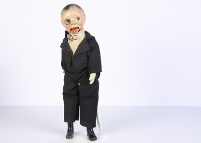 Lot 561 - A composition headed toy Charlie McCarthy ventriloquist puppet