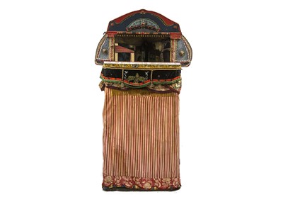 Lot 565 - A rare late 19th century large professional Punch & Judy booth