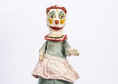 Lot 570 - A professional Punch & Judy Joey the Clown puppet from the Vic Taylor and Billy Norman collection