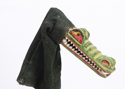 Lot 573 - A professional Punch & Judy crocodile puppet from the Vic Taylor and Billy Norman collection