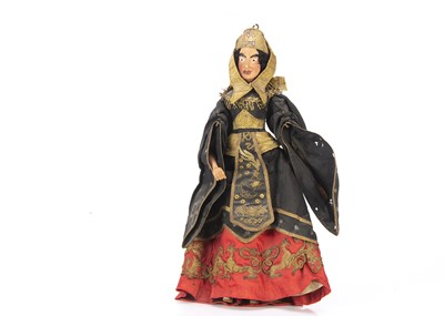 Lot 588 - A fine late 19th century Venetian queen or witch puppet