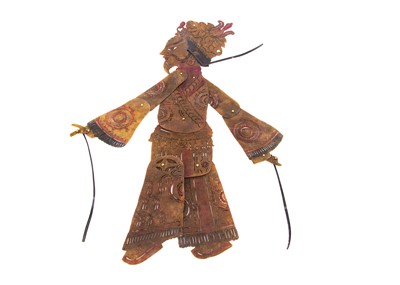 Lot 595 - A 1940s Chinese shadow puppet