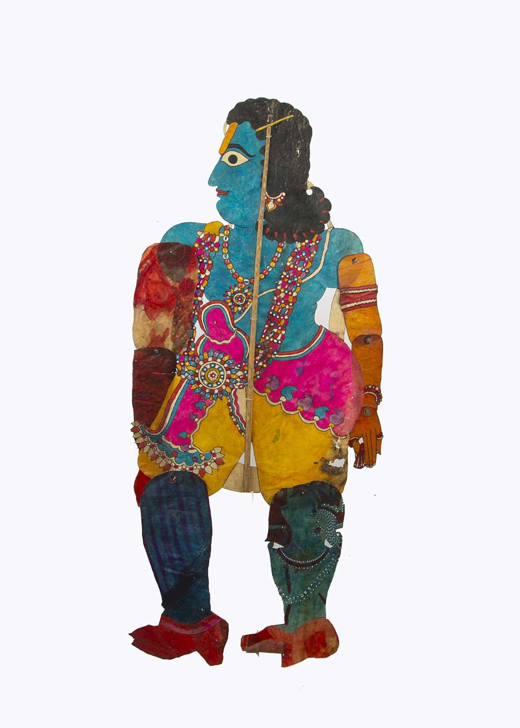 Lot 599 - Two 1920s Rajasthan shadow puppets