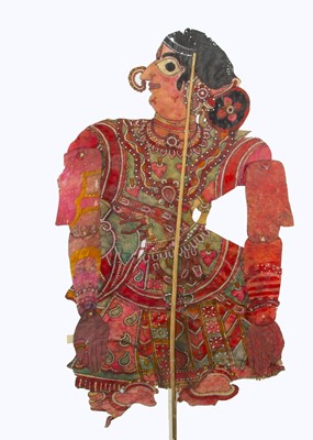 Lot 599 - Two 1920s Rajasthan shadow puppets