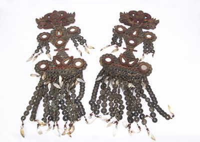 Lot 604 - Two Indonesian money tree wall hangings