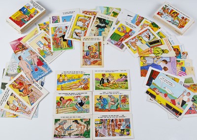 Lot 635 - One hundred and fifty saucy comic seaside postcards