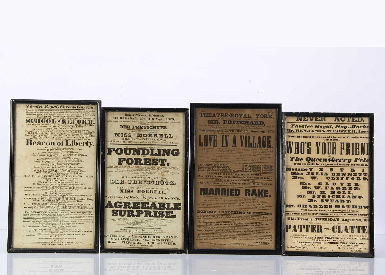 Lot 638 - Four early 19th century theatre playbills