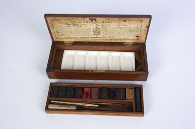 Lot 641 - A Charles Roberson wooden Colour Box circa 1900