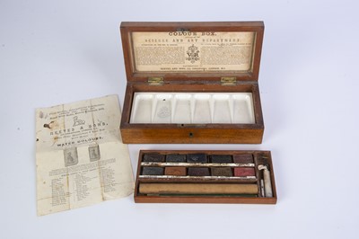 Lot 642 - A Reeves and Son wooden Colour Box circa 1872