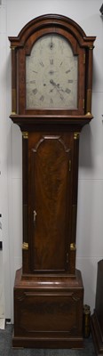 Lot 219 - A Georgian mahogany cased longcase clock